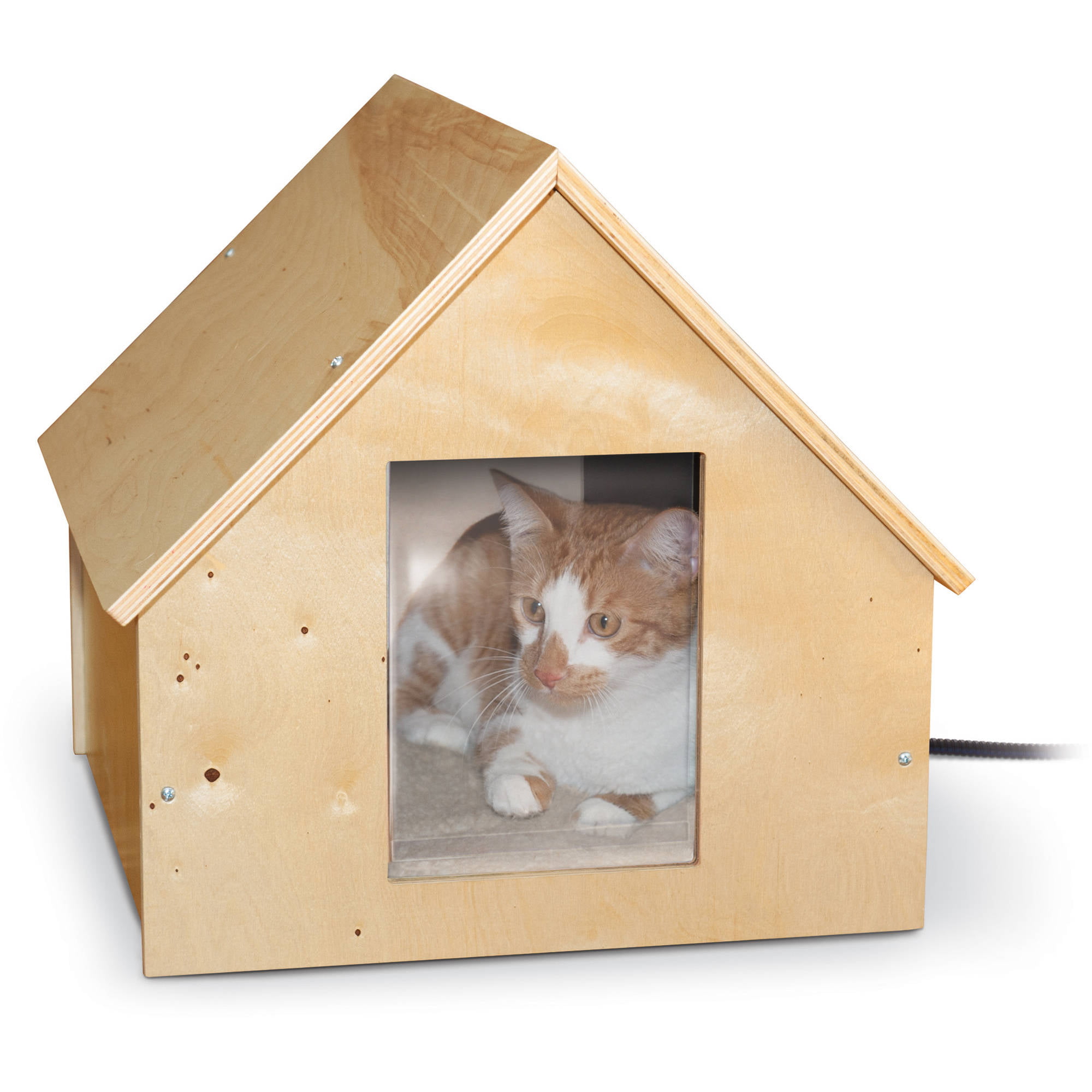outdoor heated cat houses