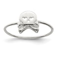 thumbnail image 1 of 925 Sterling Silver Skull Crossbones Ring, 1 of 7