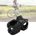 25.4*38 Aluminum Alloy Mountain Bike Short Handlebar Fixed Stem Cycling Accessory(Black