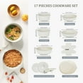 thumbnail image 2 of 26cm Non-Stick Cookware Set with Glass Lid for Gas & Induction, Eco-Friendly, 2 of 9