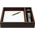 thumbnail image 2 of Chocolate Brown&nbsp;Leather Conference Room Organizer Tray, 2 of 5