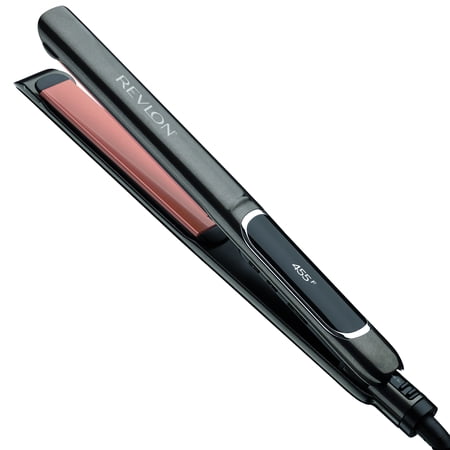 Revlon Salon Straightening and Curling Copper Flat Iron, (Best Straightener And Curling Iron In One)