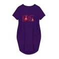 thumbnail image 4 of Qiopertar Robe d'Été Mode Femme Imprimée Décontractée Manches Courtes avec Poche Col Rond Grandes Économies de Vacances! Moins de 5$ jusqu'à 90 % de Réduction, 4 of 6