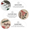 thumbnail image 2 of Entireivity 60Pcs Creative Photo Pegs Christmas Wood Clips Clothespins Photo Clips for DIY, 2 of 8