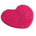 thumbnail image 3 of Kmbangi Floor Mat+Anti-Slip Solid Color Heart-Shaped Carpet Footcloth, 3 of 5