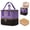 Purple, variant on BAGMIND Lined Adult Oxford Fabric Cosmetic Cases Makeup Bag with Zipper, Blue, 1 Piece