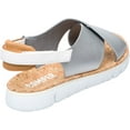 thumbnail image 3 of Women's Camper Oruga Platform Sandal Medium Gray Full Grain Leather/Technical Fabric 39 M, 3 of 6
