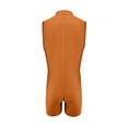thumbnail image 3 of CHUOU Men's Stand Up Zipper Vest Sports Fitness Gymnastics Men's Dance Suit, 3 of 4