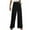 Black, variant on ZQUUVOU Women's Wide Leg Pants Plain Color Stretch High Waist Casual Wide Leg Dress Pants Office Comfort Trousers Black