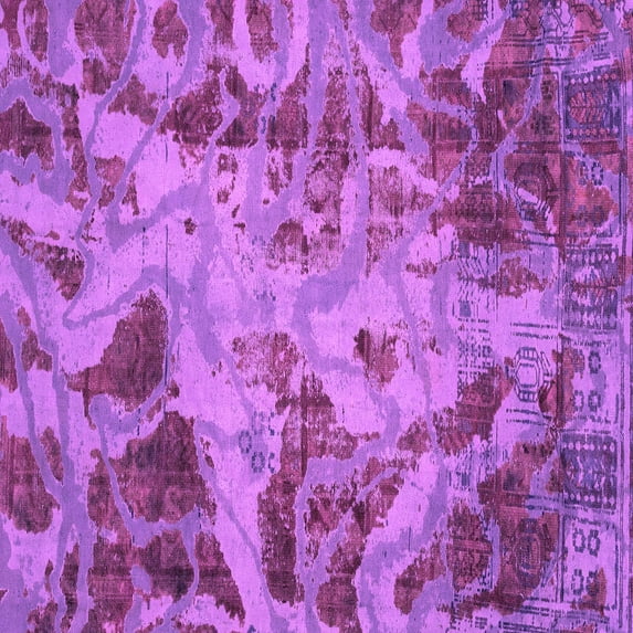 Ahgly Company Indoor Square Persian Pink Bohemian Area Rugs, 4' Square