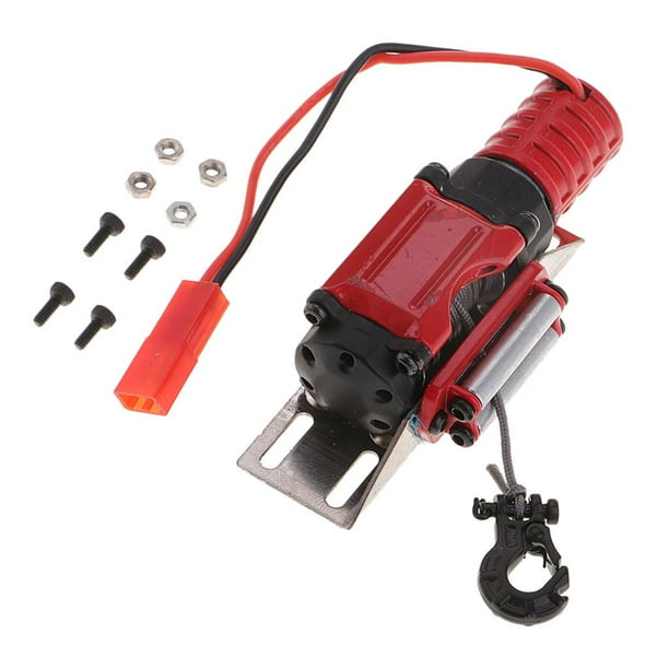 Interruptor de Unidad de Control de Cabrestante Automático Yotijar para 10th D90 SCX10 Rojo