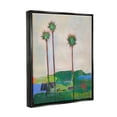 thumbnail image 3 of Stupell Industries Modern Palm Trees Landscape Abstract Painting Black Floater Framed Art Print Wall Art, 25 x 31, 3 of 9