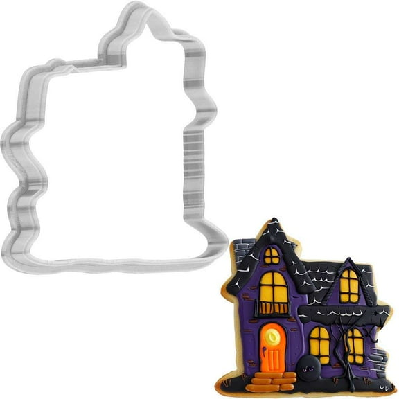 Halloween Haunted House Cookie Cutter 4 Inch Made in USA by WONDERTORY