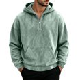 thumbnail image 4 of Frnrwgo Men's Hoodie Half Zip Loose Fit Warm Long Sleeve Hooded Casual Fall Winter Top, 4 of 6