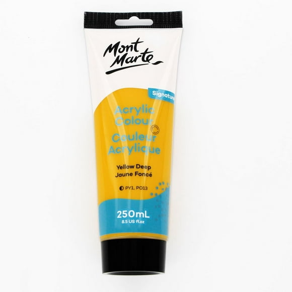 Peinture acrylique MONT MARTE — Jaune foncé, tube de 250 ml (8,45 oz liq. US)