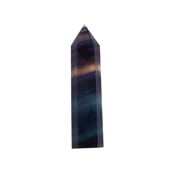 OATIPHO Hexagonal Fluorite Crystal Column Beautiful Gift for Study Bedroom