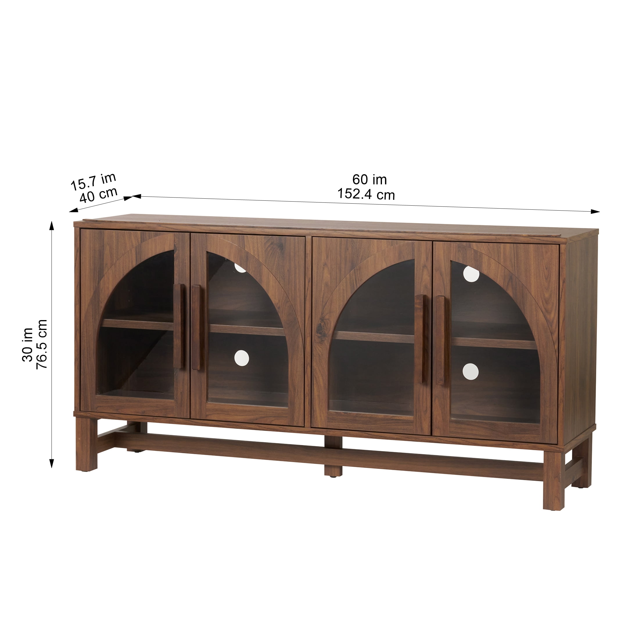 Better Homes & Gardens Juliet Arc TV Stand for TVs up to 65", Ample Storage Space