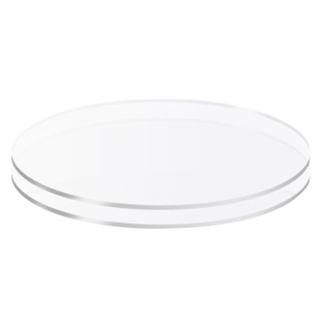 LCXmlly Acrylic Cake Pan 2 Pack Acrylic Cake Plates Transparent Round Discs for Cake Serving