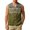 Green, variant on GrmtClth Mens Sleeveless Vest Button Down Waistcoat, Ethnic Tribal Geometric Print V Neck Casual Tank Top Lightweight Outdoor Camping Sleeveless Shirt Dark Green L