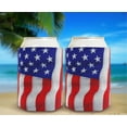 thumbnail image 6 of Summer Drink Sleeve USA Flag Waving Vertical 12-Pack Can Coolers Coolies, 6 of 8