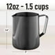 thumbnail image 3 of Vaso espumador de leche Zulay, 350 ml, 600 ml, 950 ml, acero inoxidable, negro, 3 of 7