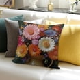 thumbnail image 3 of SHANXI Flower Throw Pillow Covers Brautiful Orange Comfortable Decorative Sofa 18x18in, 3 of 5