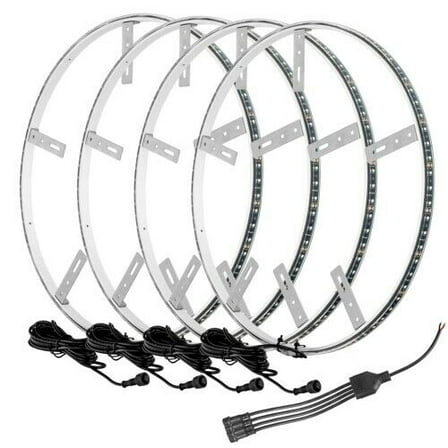 Oracle Lighting Led Illuminated Wheel Rings -Single Row Led -Dynamic Colorshift