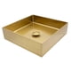 thumbnail image 3 of Ovalin Lavabo Rubinett Cuadrado Acero Inoxidable 304 Color Dorado, 3 of 6