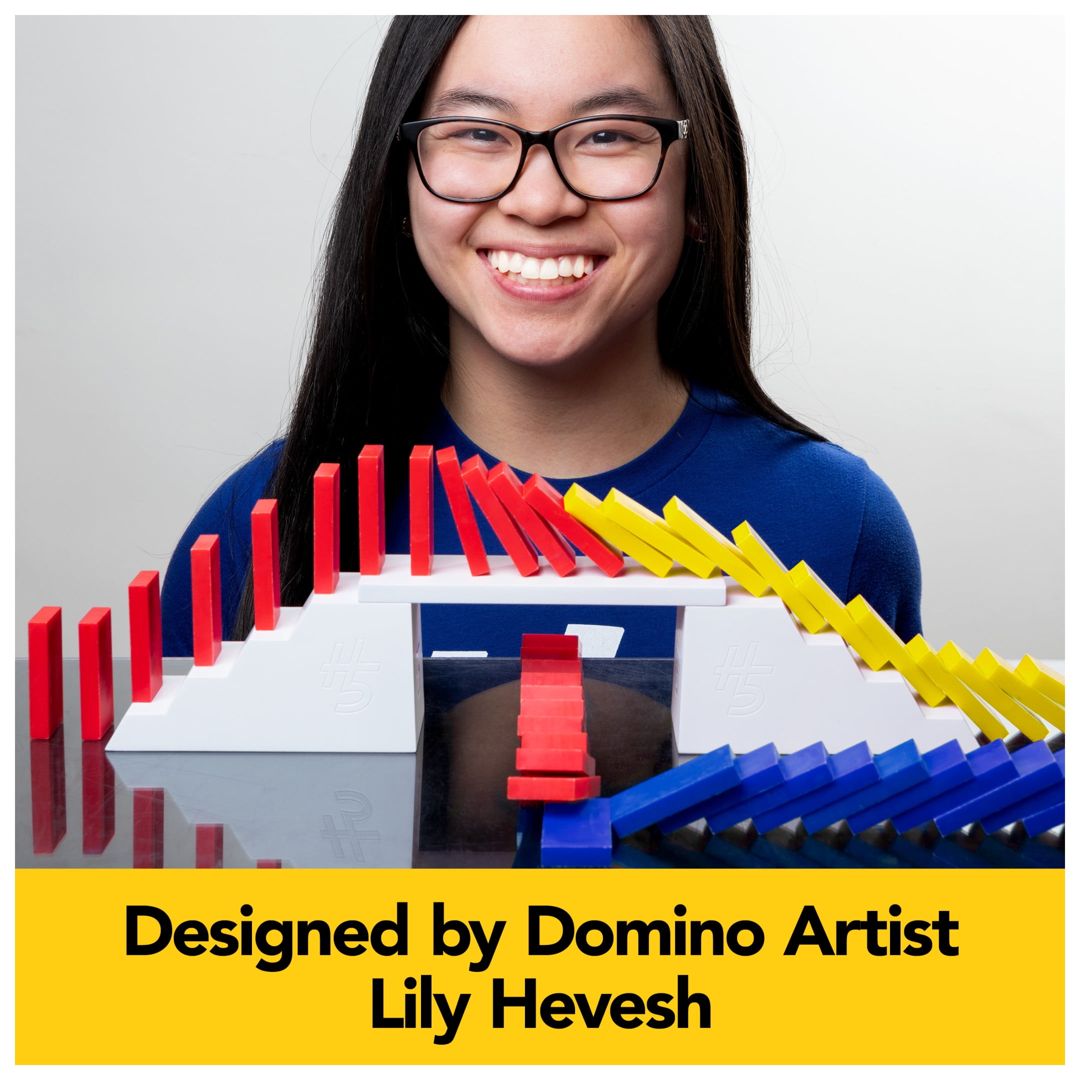 Spin Master Games, Lily Hevesh H5 Domino Creations 100-Piece Dominoes Set, Kids Games, Building Toys, Classic Game, Dominoes for Adults, Ages 5+
