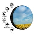 thumbnail image 4 of Susaid Blooming Sunflower Field Print Water Proof Spare Tire Cover Wheel Tire Dust-proof Cover Fit Trailer, RV, SUV and Many Vehicle-14 inch, 4 of 6