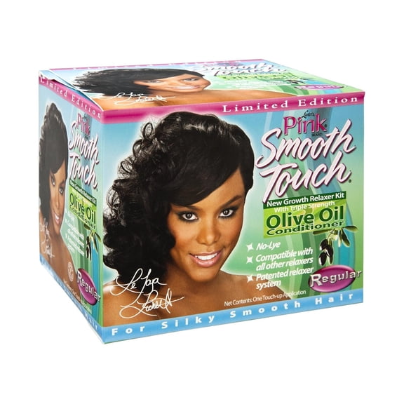 Lusters Pink Smooth Touch New Growth Hair Relaxer Kit, Regular - 4 Oz