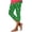 Green, variant on St. Patrick's Day Women Capris Pants Tummy Control Sports Capri Trousers Plus Size Cycling Joggers Crop Pant