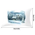 thumbnail image 2 of Christmas Decorative Print Velvet Lumbar Pillow Cover for Sofa Cushion Home, 2 of 6