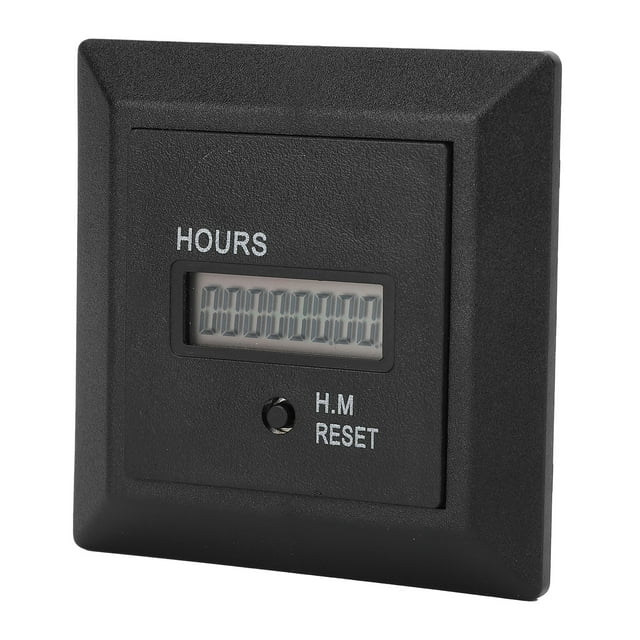Digital Hour Meter ABS With Reset Function With LCD Display Engine Timer Boat For Tractor Lawn Mower Generator ANGGREK Otros