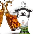 thumbnail image 3 of 1 pieza de acero inoxidable montado en la pared abridor de botellas abridor de cerveza abridor de botellas creativo abridor de botellas de Metal JM, 3 of 5
