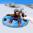 thumbnail image 1 of HORIALENCE 1Pc Foldable PVC Inflatable Snow Tube Snow Sled Strong and Wear Resistant for Outdoors, 1 of 8