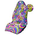 thumbnail image 6 of Bulopur Psychedelic Retro Flower Power Car Seat Towel Universal Soft Breathable Seat Protector for Boho Vintage Car Decor Fit SUV Sedan Truck, 6 of 8