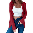 thumbnail image 3 of BILIKEYU Women's Solid Tone Buttoned Mercerized Cotton Loose Sweater, Womens Tops, Sweaters for Women, Fall Clothes, 3 of 5