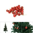 thumbnail image 6 of 24 Bolas de Navidad, árbol de Navidad Colgante con Purpurina, Bolas Decorativas para Fiestas, Bodas(Rojo), 6 of 6