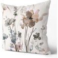 thumbnail image 6 of Flower Throw Pillow Covers 16x16 Set of 2, Flowers Pillow Cushion Cases,Decorative Square Pillowcases for Sofa Couch Bedroom Living Room Car, 6 of 6
