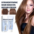 thumbnail image 1 of Crema alisadora reparadora con queratina, crema alisadora con queratina que hidrata y repara el cabello, crema alisadora correctora de proteínas, crema para el cuidado del cabello sedoso y brillante, 1 of 9