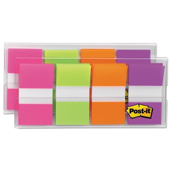 Post-it 680-PGOP2 Page Flags In Portable Dispenser, Bright, 160 Flags/dispenser