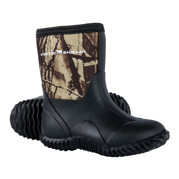 ArcticShield Kids Waterproof Durable Rubber Neoprene Outdoor Boots