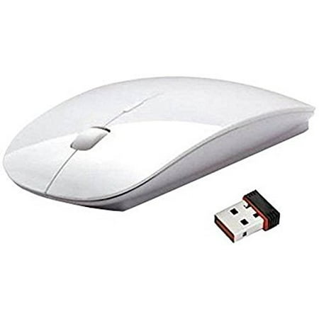 Ultra Slim Optical 2.4G Wireless Mouse Mice Portable Ergonomically DPI Adjustable 3D USB Receiver for Laptops & Computers