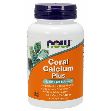 NOW Supplements, Coral Calcium Plus, 100 Veg (Best Mineral Supplements For Men)