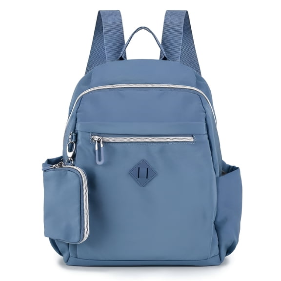 AOMRCOL Waterproof Nylon Travel Backpack for Women Casual Shoulder Bag Lightweight Small Daypack Purse for Adult Hiking Camping Cycling, Blue