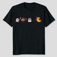 thumbnail image 3 of Funny Ghosts Parody Halloween Gamer 80's Horror Movies T-Shirt, 3 of 3