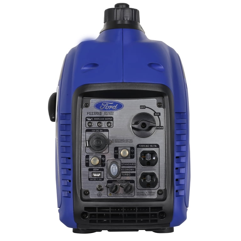 Ford 2300W Portable Inverter Generator, Gasoline Powered, Quiet