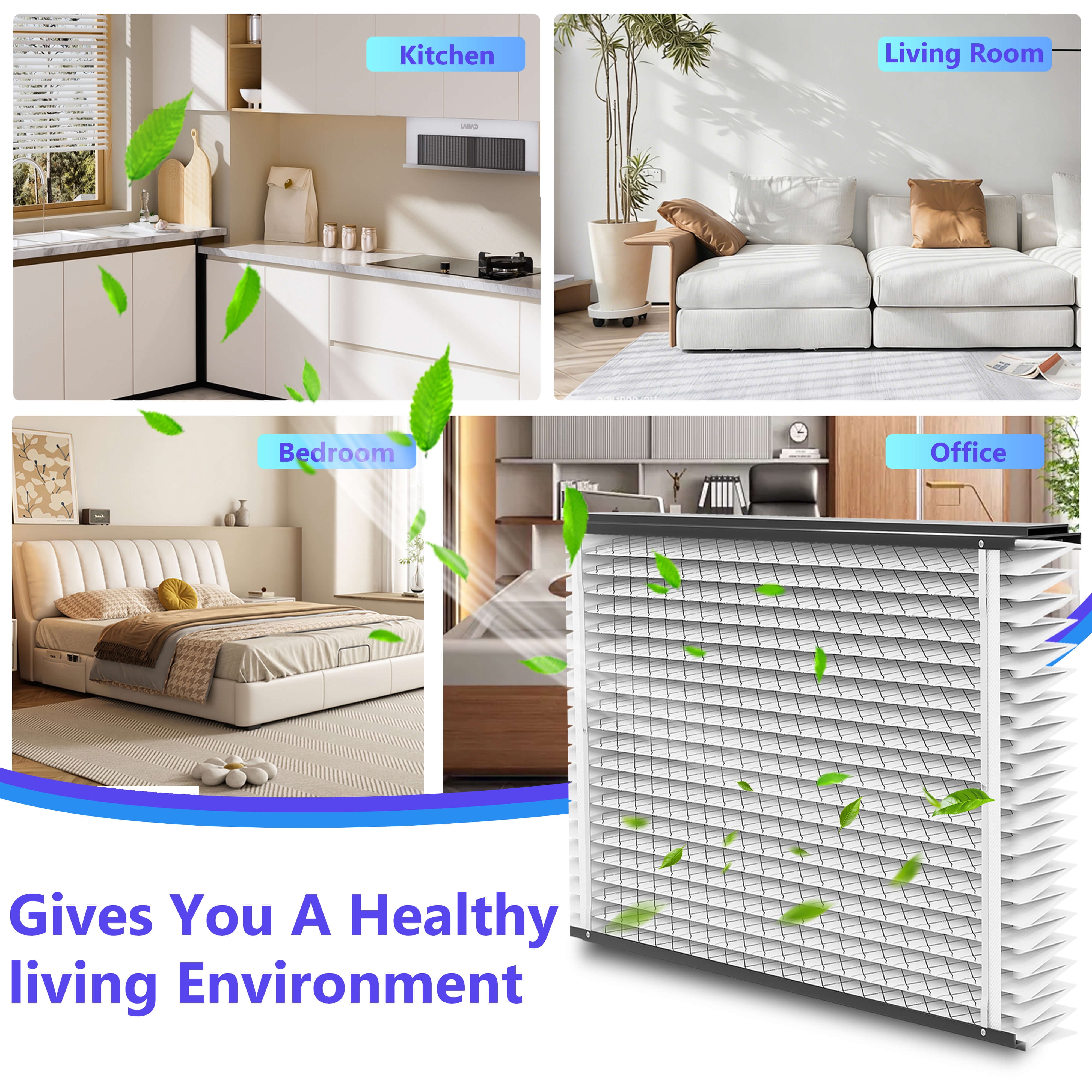 2 Pack 210 Replacement Filter Compatible with AprilAire Whole House Air Purifiers 1210,1620,2210,2216,3210,4200,20x25x4 MERV-11 Furnace Filter,20x25x4 Air Filter