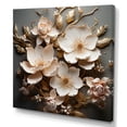 thumbnail image 2 of Designart "Gilded Accentuated Magnolias II" Magnolias Canvas Prints, 2 of 7